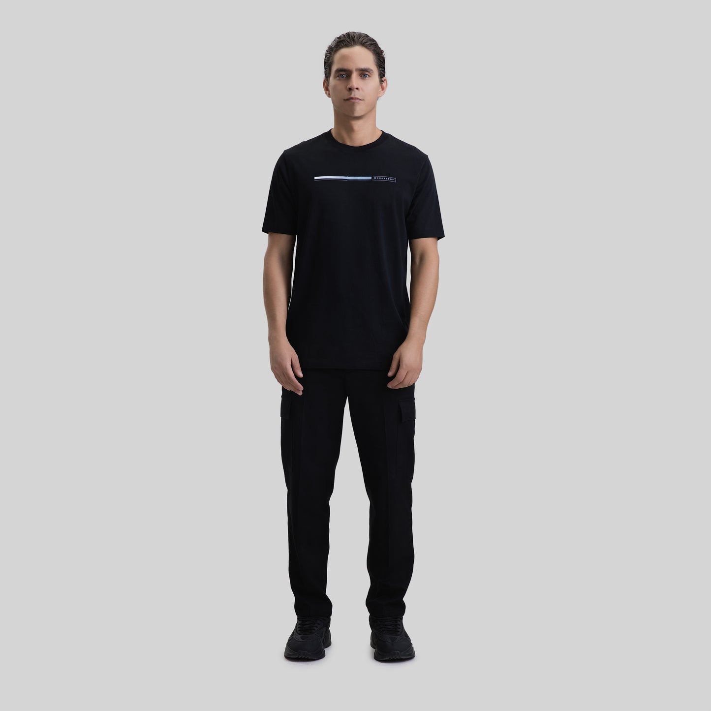 AYRTON T-SHIRT BLACK MEN REGULAR