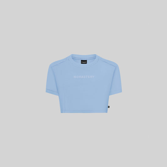 VETTEL CROP TOP FADED DENIM W