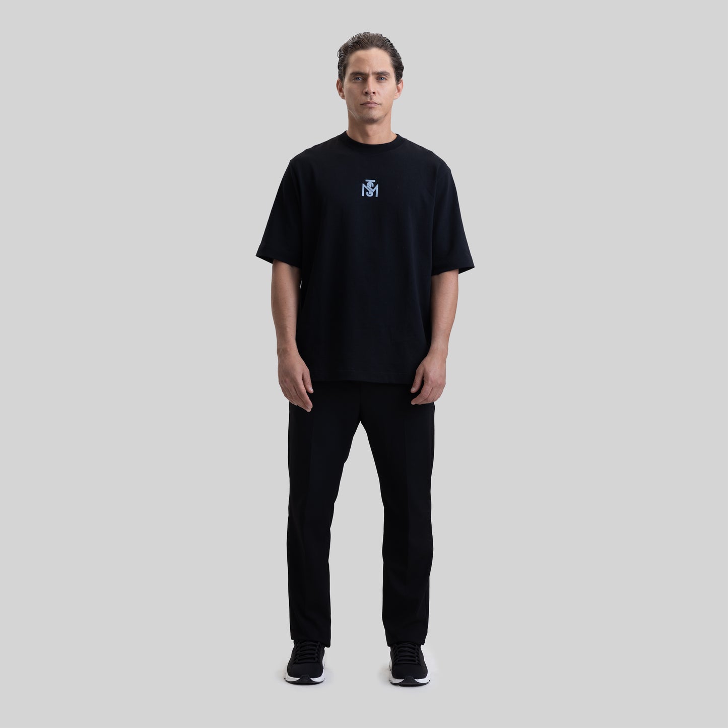 MARANELLO T-SHIRT BLACK MEN OVERSIZE