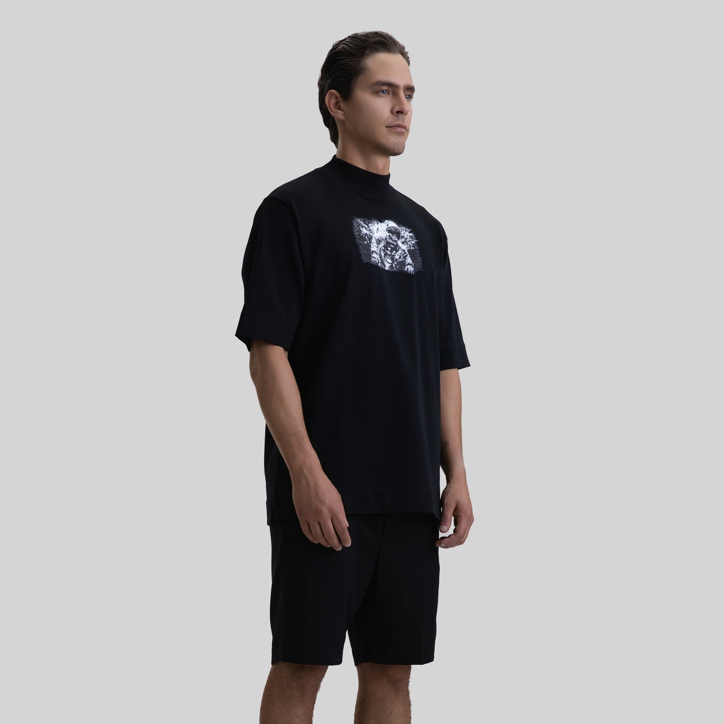 ROUGE T-SHIRT BLACK MEN OVERSIZE