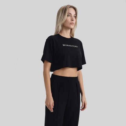 VETTEL CROP TOP BLACK W