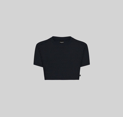 PONTIAC CROP TOP BLACK W