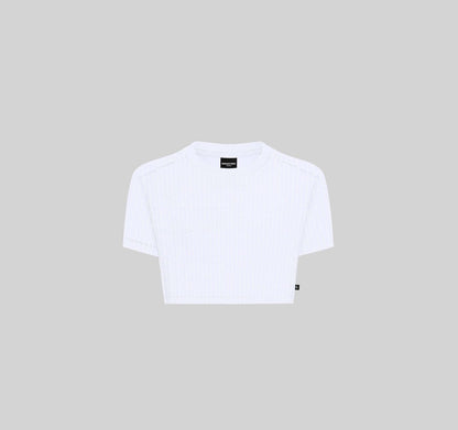 PONTIAC CROP TOP OVERSIZE WHITE W