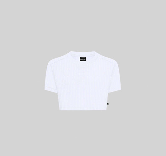 PONTIAC CROP TOP OVERSIZE WHITE W