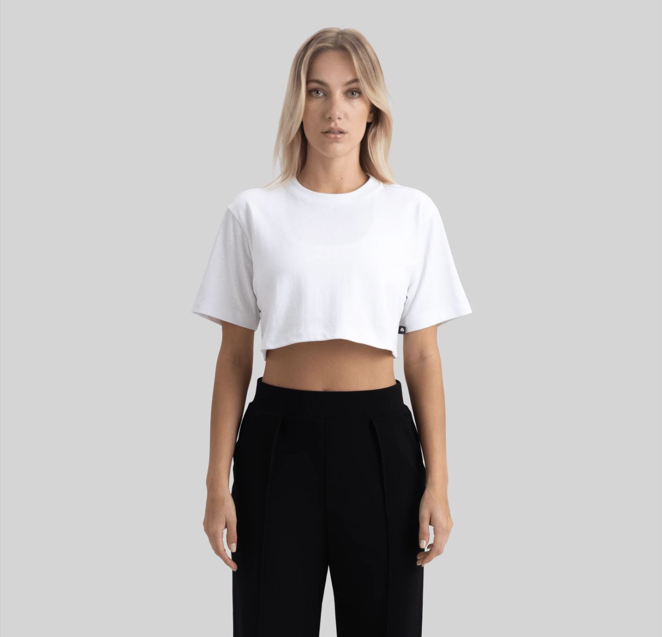 PONTIAC CROP TOP OVERSIZE WHITE W