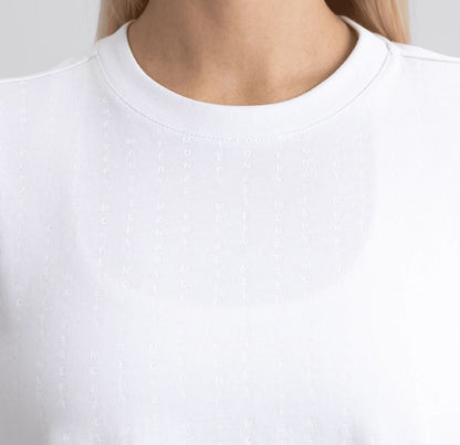 PONTIAC CROP TOP OVERSIZE WHITE W